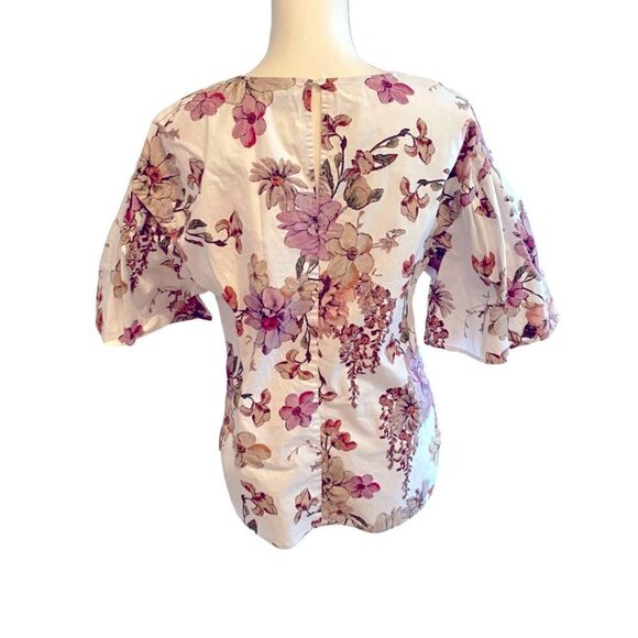 Adam Lippes Collective Floral Blouse Size 6 - Picture 5 of 7